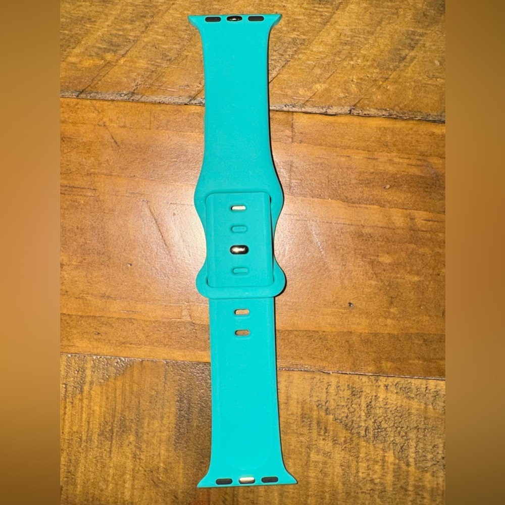 Teal Silicone Apple Watch Band 44mm Size s/m